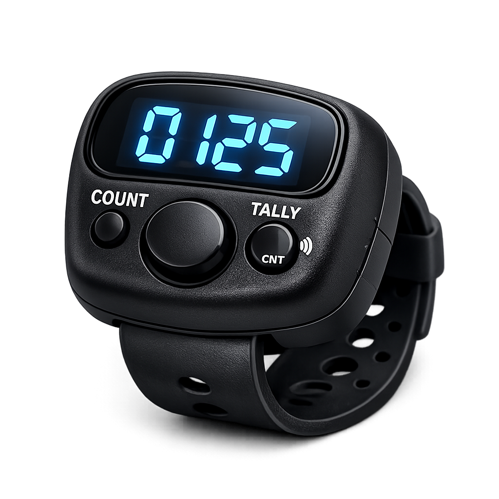 Digital Tally Counter (or Japa Counter) Ring